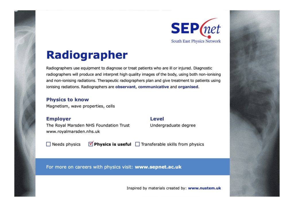 Careers with Physics - Radiographer