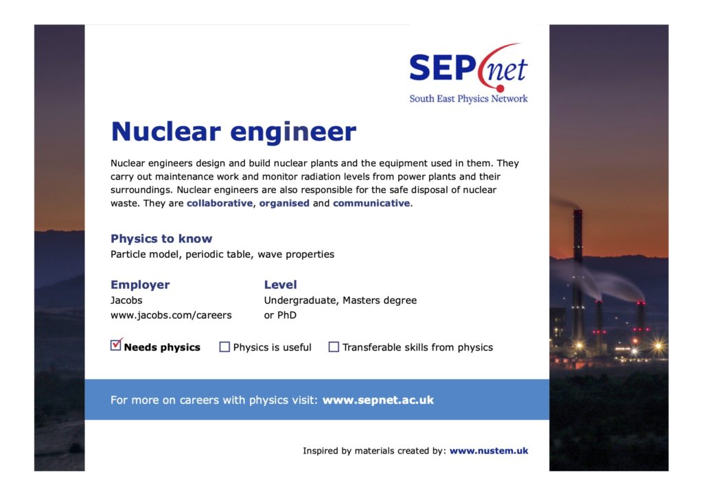 Careers with Physics - Nuclear Energy
